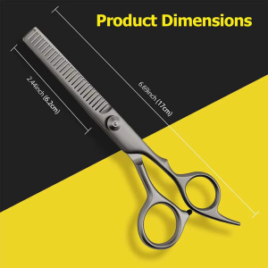 professional stainless steel thinning scissors – sharp edge hair cutting & styling shears | ironcure industries