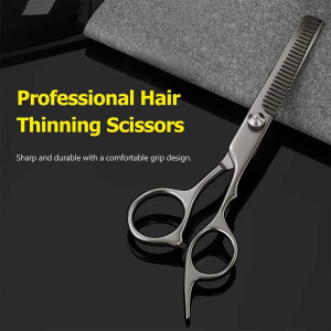 professional stainless steel thinning scissors – sharp edge hair cutting & styling shears | ironcure industries